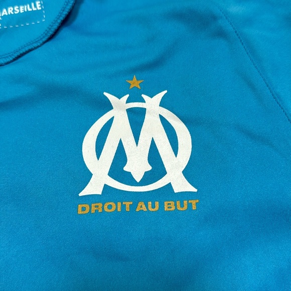 Olympique de Marseille Droit Au But soccer football jersey. Youth size 14A - Picture 4 of 7